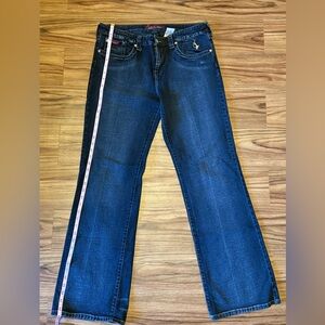 Baby Phat Dark Wash Bootcut Jeans | Embroidered Back Pockets | Size 15
